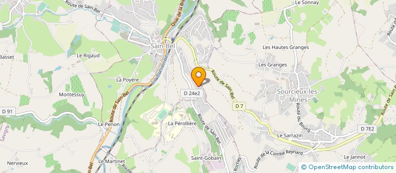 localisation de l'entreprise STRUCTURE & PERFORMANCES  SAIN-BEL