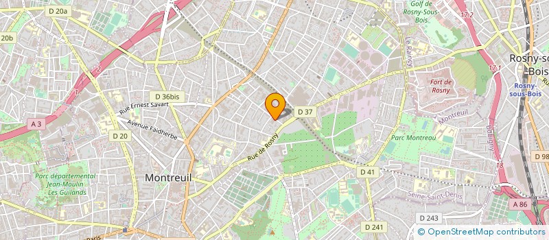 localisation de l'entreprise STRUCTURE PLV à MONTREUIL