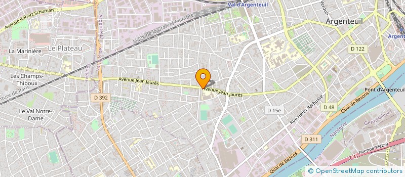 localisation de l'entreprise STRUCTURES à ARGENTEUIL