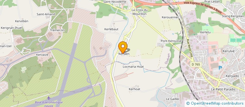 localisation de l'entreprise STRUCTURES ABRIS MENUISERIES  QUEVEN