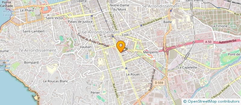 localisation de l'entreprise STRUCTURES & BETON à MARSEILLE