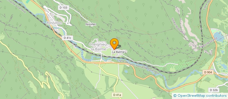 localisation de l'entreprise STRUCTURES CONCEPT  CHEIGNIEU-LA-BALME