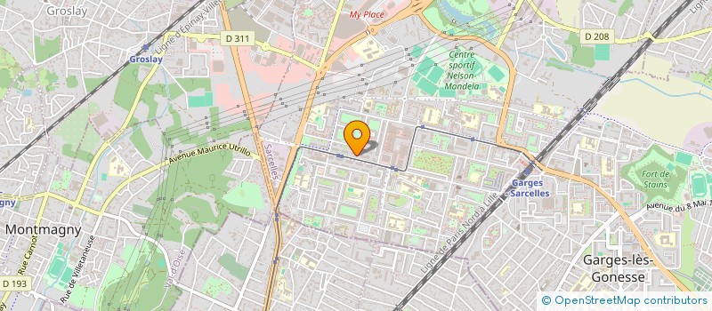 localisation de l'entreprise STRUCTURES D'OFFRE DE SOINS EN DENTAIRE à SARCELLES