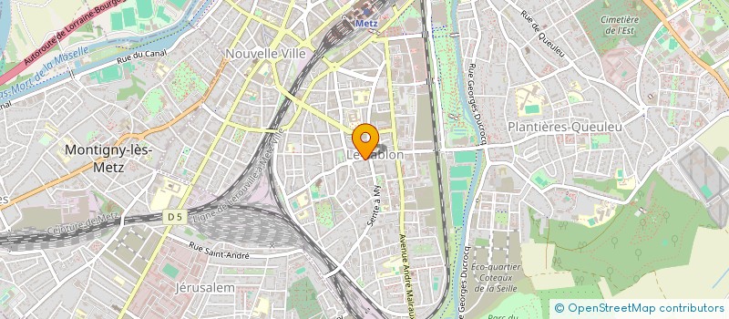 localisation de l'entreprise STRUCTURES ET MOBILIERS à METZ