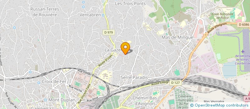 localisation de l'entreprise STRUCTURES ET TRAVAUX  NIMES