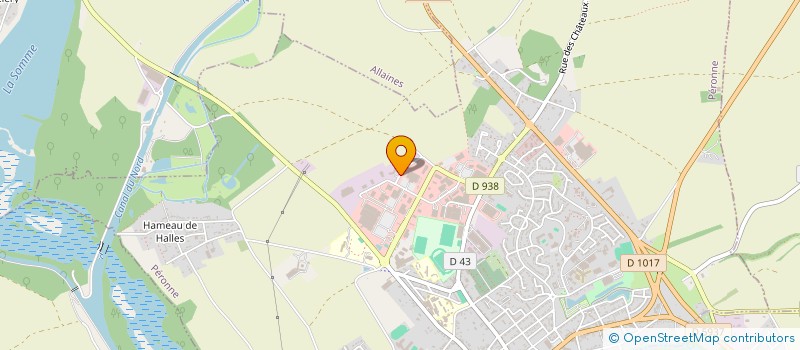 localisation de l'entreprise STRUCTURES INDUSTRIELLES 2000 à PERONNE