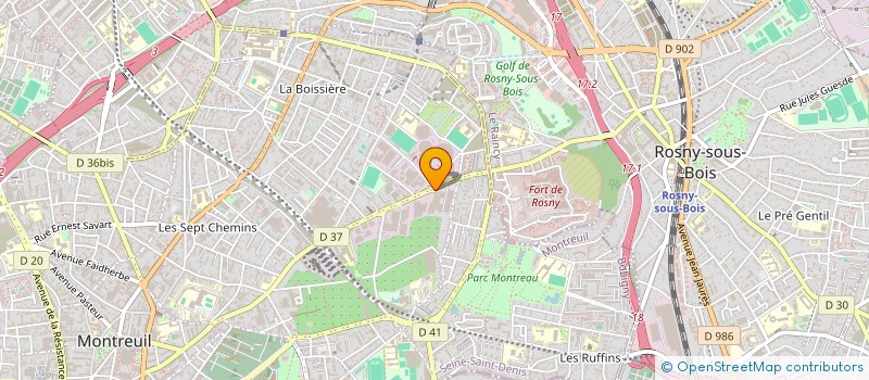 localisation de l'entreprise STRUCTURES INTERNATIONALES à MONTREUIL