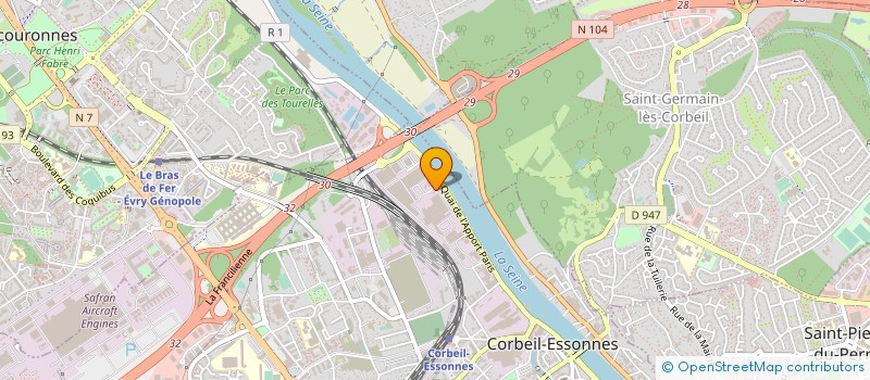 localisation de l'entreprise STRUCTURES PREFABRICATION SERVICES  CORBEIL-ESSONNES