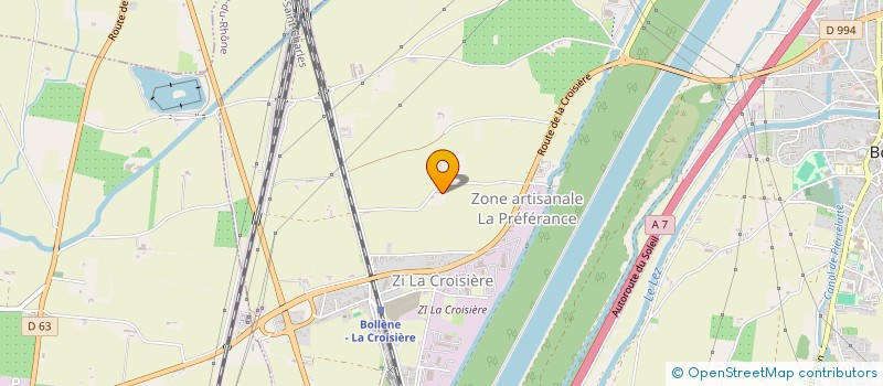 localisation de l'entreprise STRUCTURES PREFAS CONSTRUCTIONS SARL à BOLLENE