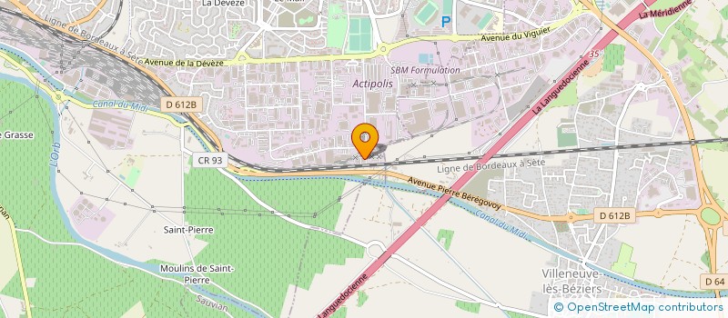 localisation de l'entreprise STRUMIA à BEZIERS