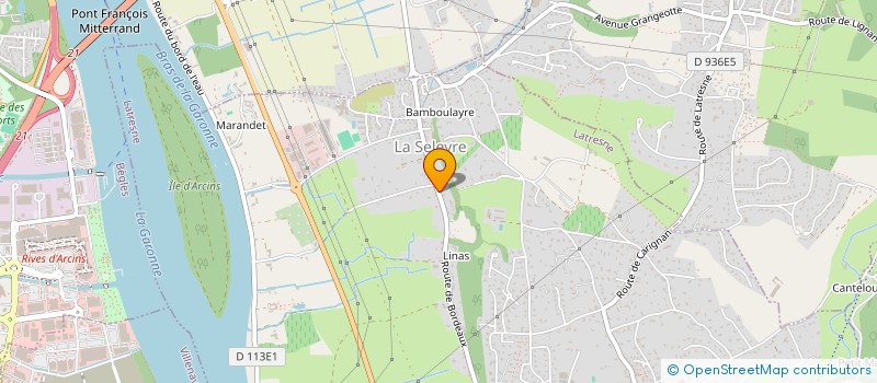 localisation de l'entreprise STRUMMER  LATRESNE