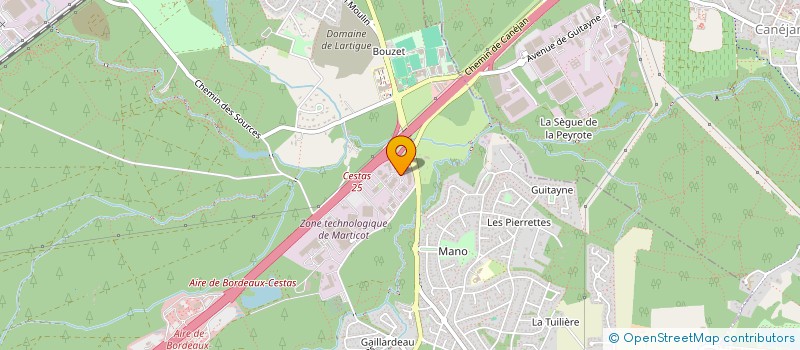 localisation de l'entreprise STRYKER SPINE à CESTAS