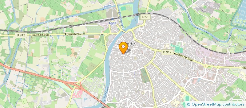 localisation de l'entreprise STS  AGDE