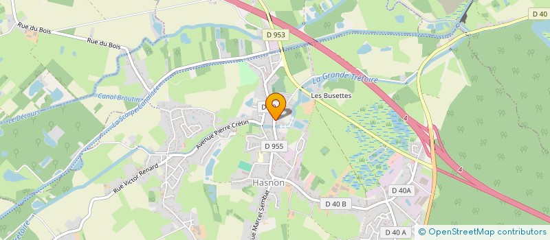 localisation de l'entreprise STS-AA  HASNON