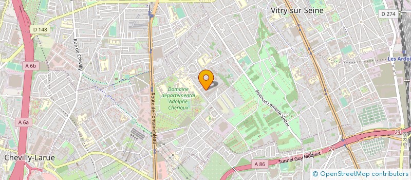 localisation de l'entreprise STS CALORIFUGE à VITRY-SUR-SEINE