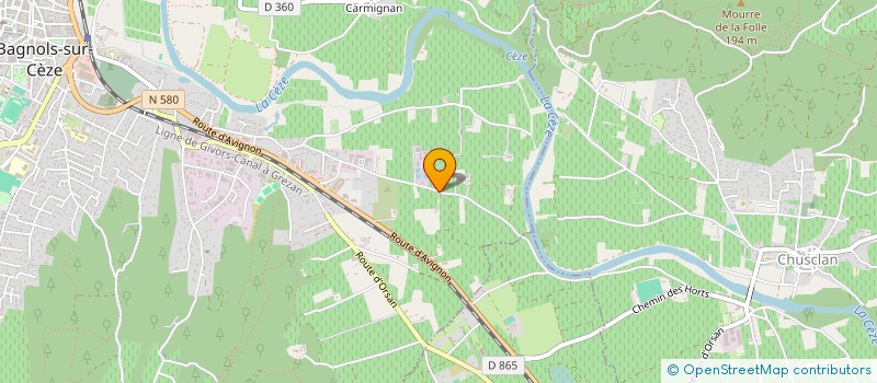 localisation de l'entreprise STS CONSTRUCTIONS à BAGNOLS-SUR-CEZE
