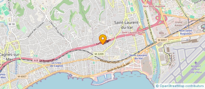 localisation de l'entreprise STS D'AZUR ZARROUK à SAINT-LAURENT-DU-VAR