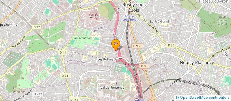 localisation de l'entreprise STS ENTREPRISE à MONTREUIL