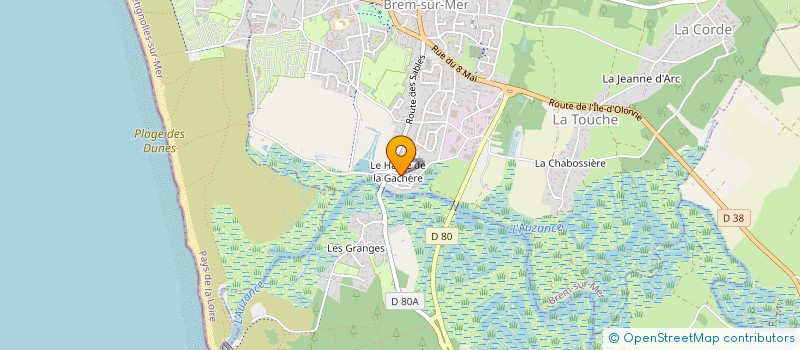 localisation de l'entreprise STS ETANCHEITE à BREM-SUR-MER