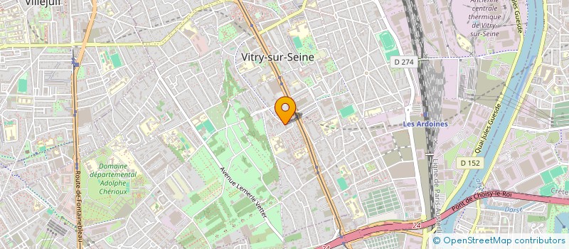 localisation de l'entreprise STS ISOLATION à VITRY-SUR-SEINE