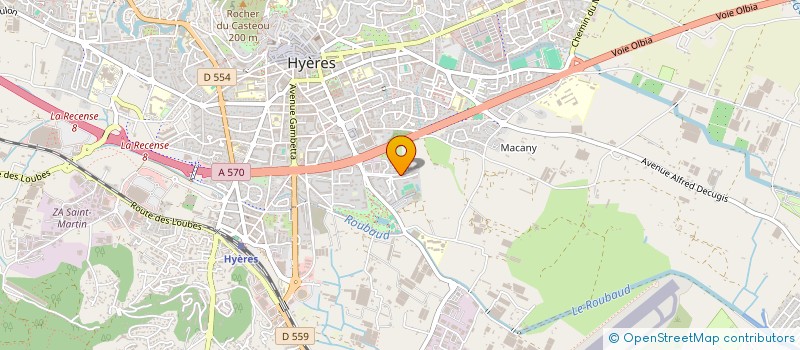 localisation de l'entreprise STS OUVERTURES à HYERES