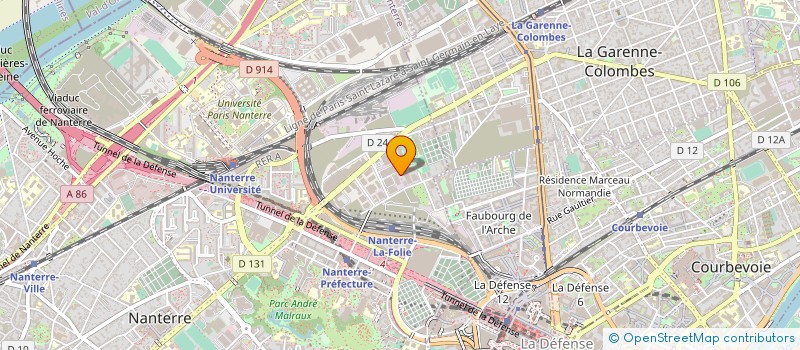 localisation de l'entreprise STS SERVICES à NANTERRE