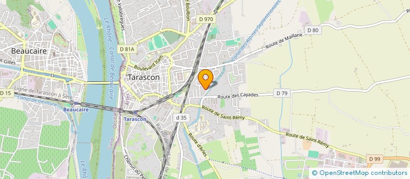 localisation de l'entreprise STS - SHOW TECH SERVICE  TARASCON