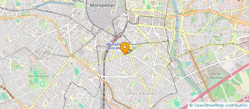 localisation de l'entreprise STSA à MONTPELLIER