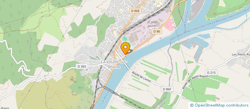 localisation de l'entreprise STSJ à LA VOULTE-SUR-RHONE