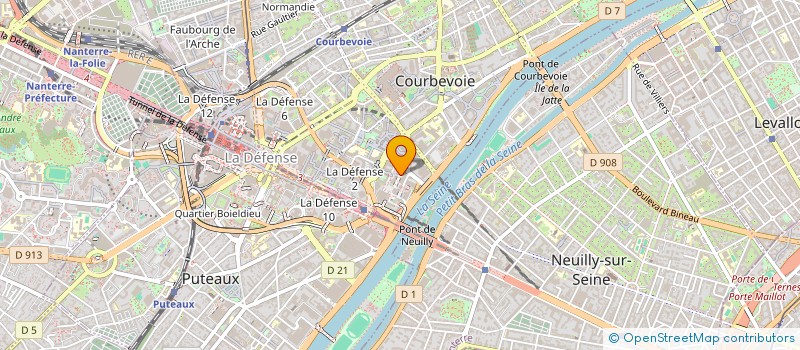 localisation de l'entreprise STSM à COURBEVOIE