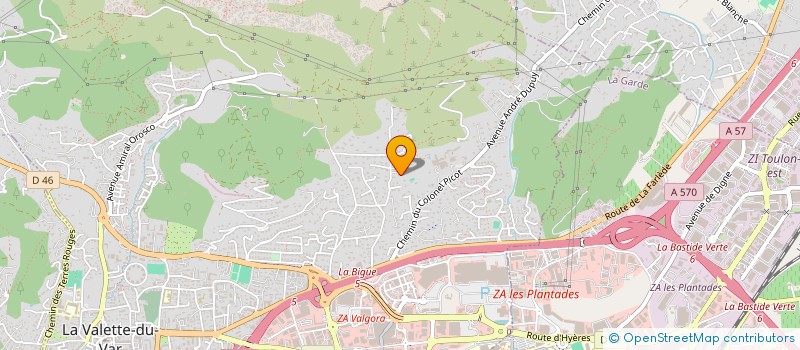 localisation de l'entreprise STSM - SOCIETE DE TIR SPORTIF DES MAURES  LA VALETTE-DU-VAR