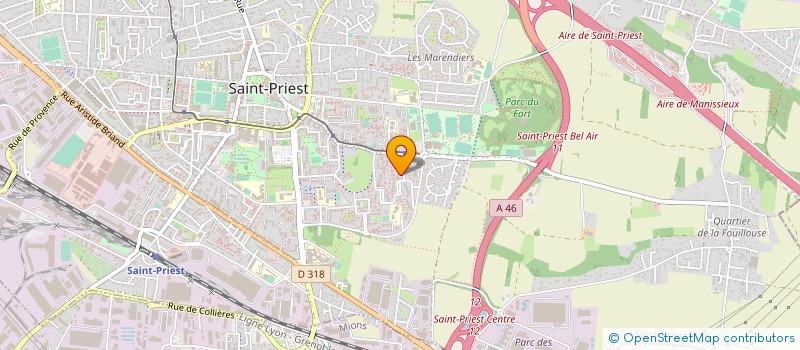 localisation de l'entreprise STST TRANSPORTS  SAINT-PRIEST