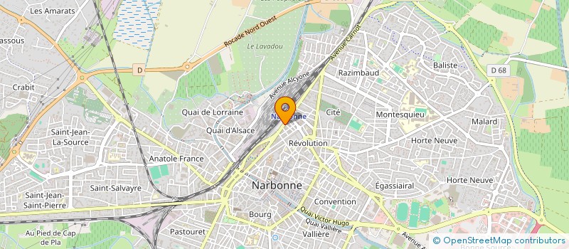 localisation de l'entreprise STT  NARBONNE