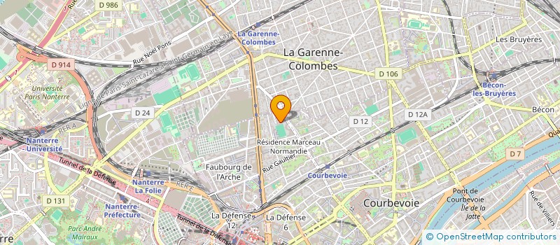 localisation de l'entreprise STT à COURBEVOIE