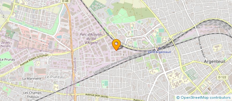 localisation de l'entreprise STT-SERVI TECH TALVARD à ARGENTEUIL