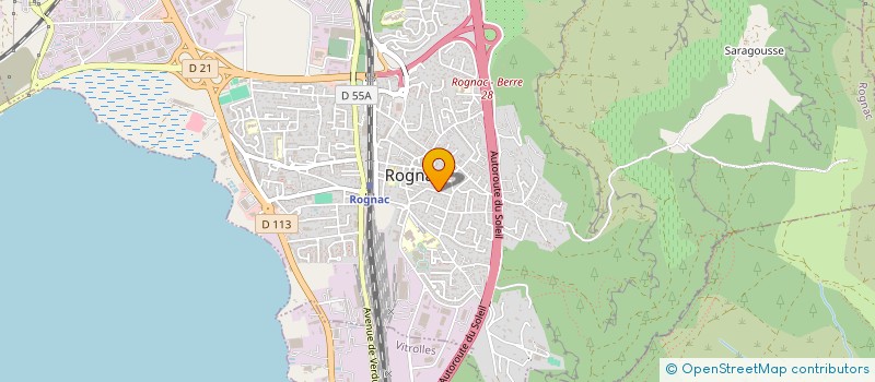 localisation de l'entreprise STTC  ROGNAC