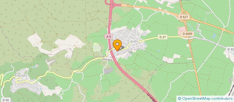 localisation de l'entreprise STTC - SECTION TENNIS TABLE CAVES  CAVES