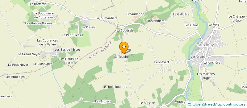 localisation de l'entreprise STTP à TAUXIGNY-SAINT-BAULD