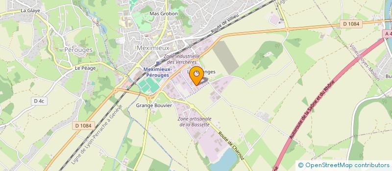 localisation de l'entreprise STTP ENVIRONNEMENT  MEXIMIEUX