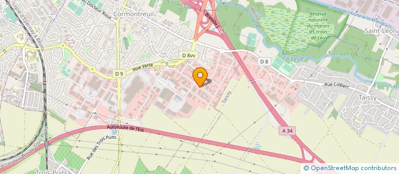 localisation de l'entreprise STTS  CORMONTREUIL