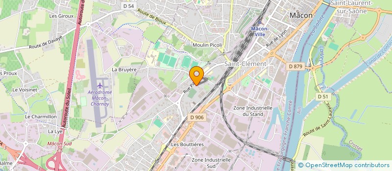 localisation de l'entreprise STTYA à MACON