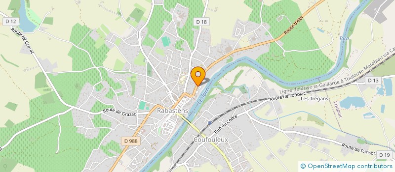 localisation de l'entreprise STUCTURES à RABASTENS