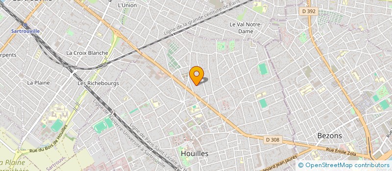 localisation de l'entreprise STUD AUDIT CONSEIL ET EXPERTISE  HOUILLES