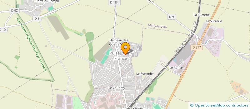 localisation de l'entreprise STUD' IMMO  PUISEUX-EN-FRANCE