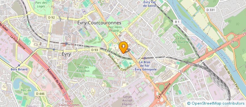 localisation de l'entreprise STUDAUTO à EVRY-COURCOURONNES