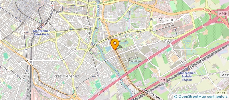 localisation de l'entreprise STUDENT à MONTPELLIER