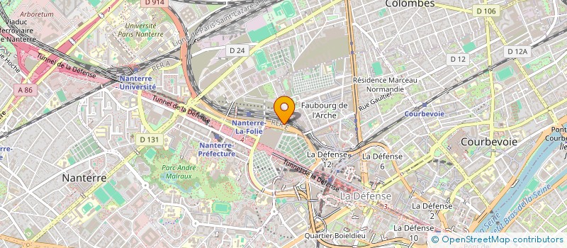 localisation de l'entreprise STUDENT FACTORY EST à NANTERRE