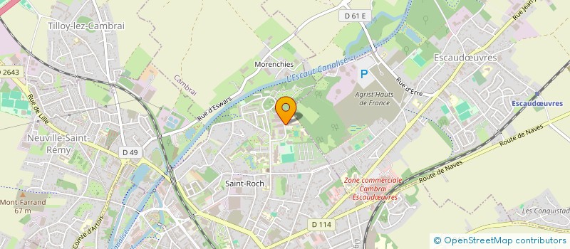 localisation de l'entreprise STUDENT HOUSE  CAMBRAI