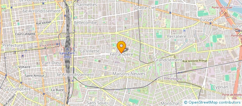 localisation de l'entreprise STUDENT ROADIES  VILLEURBANNE