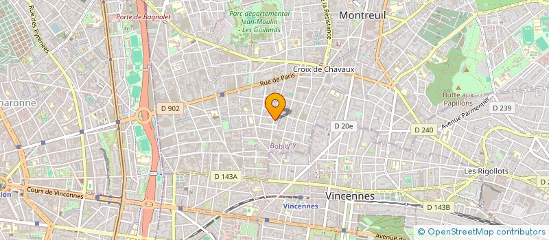 localisation de l'entreprise STUDEO  MONTREUIL